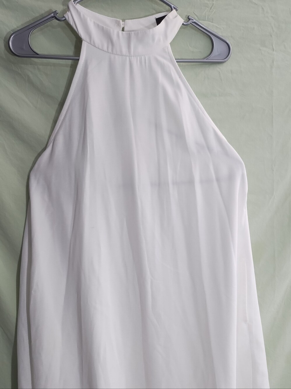 LULUS Bachelorette Engagement Bridal Shower Halter Swing Mini Dress Sz X - Large